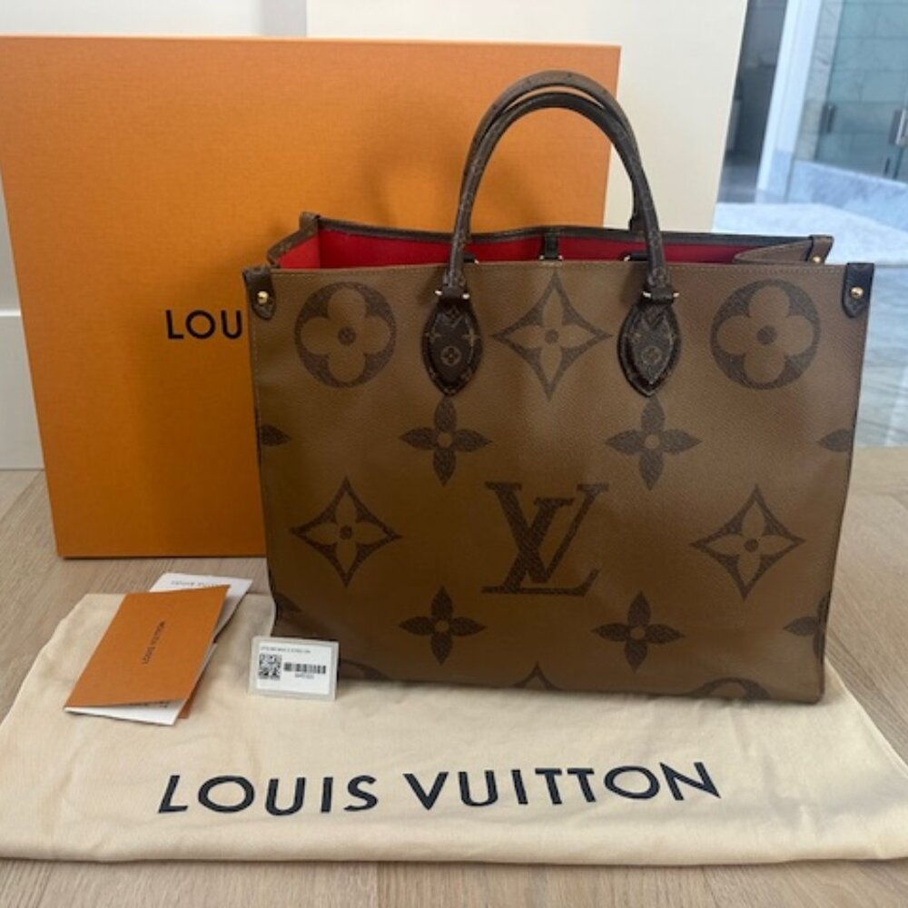 Louis Vuitton OnTheGo 2Way Tote Brown Canvas monogram GM